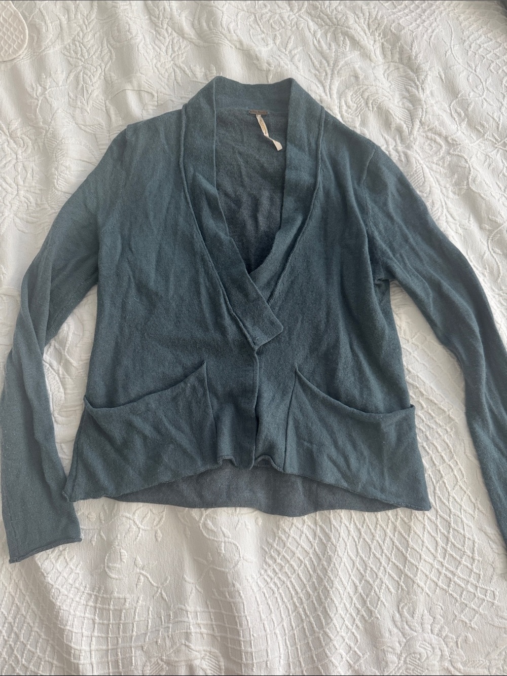Free People Dark Teal Cardigan